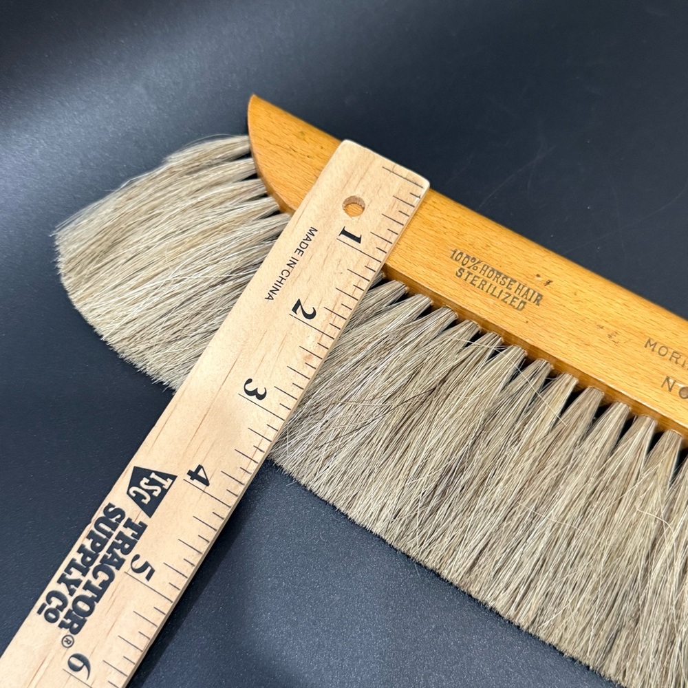 Vintage MORILLA-NY No.1 100% Horsehair Sterilized Drafting Dusting Brush - Picture 8 of 10